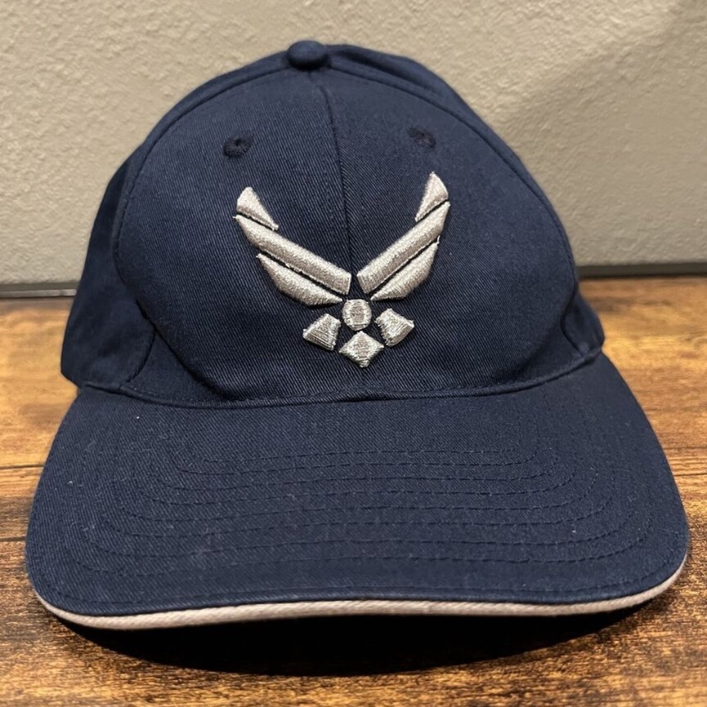US Air Force Embroidered Blue/Navy Strapback Adjustable Hat/Cap - One Size